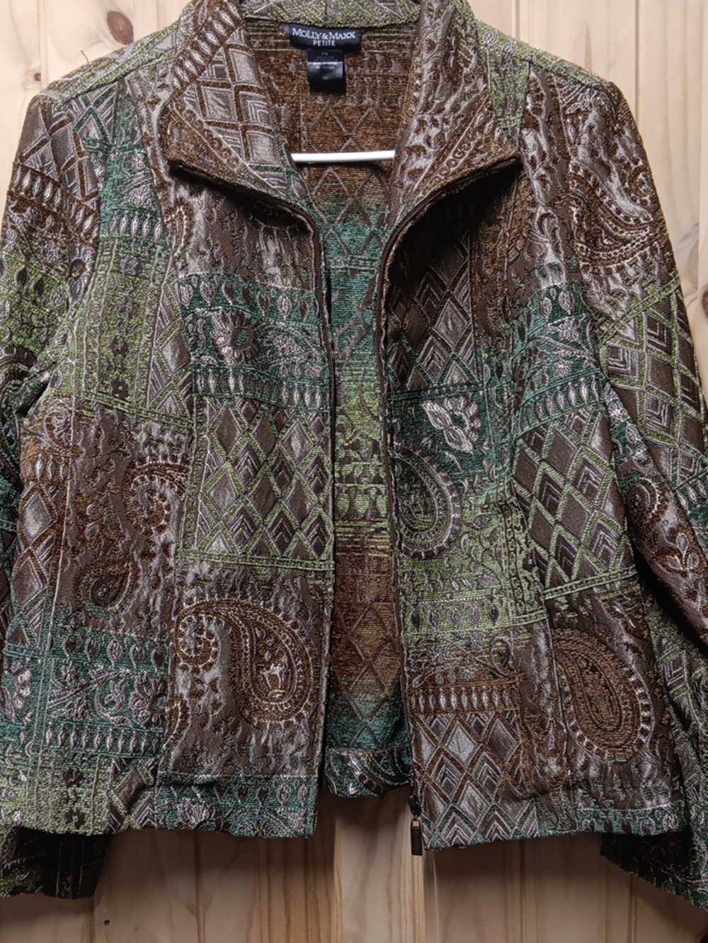Molly & Maxx Patchwork Paisley Vintage Jacket EUC - Picture 3 of 7